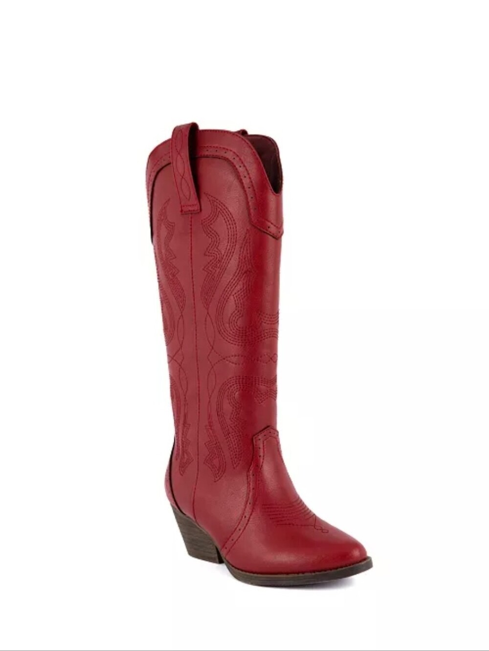 Sugar Two Step Red Tall Western Boots